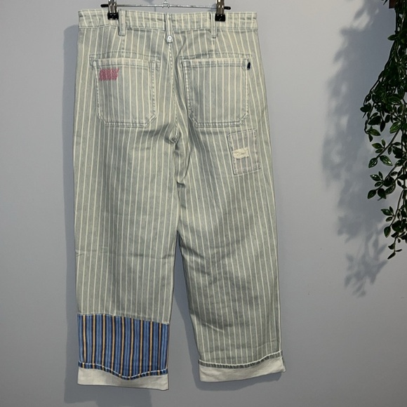 ANTHRO RAILROAD UTILITY PATCHWORK JEANS (28) - Picture 11 of 17